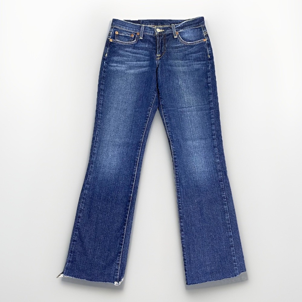 Lucky Brand Easy Rider Jeans Women 4/27 28x30 Denim Mid Rise Bootcut Stretch Y2K